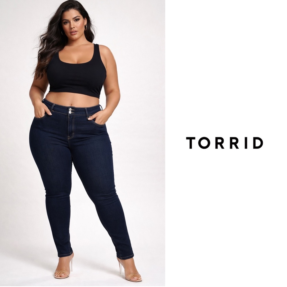 NEW Torrid Super Soft Navy Skinny Jeggings